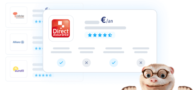 Exemple de page de résultats Assurance Auto